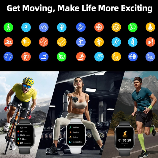 Ultra-thin smart watch 1.96" AMOLED 360*360 HD pixel screen