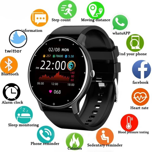 LIGE Smart Watch for Men and Women Full Touch Screen Bluetooth Smartwatch